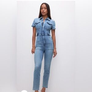 SOLD Good American Blue Denim Overalls